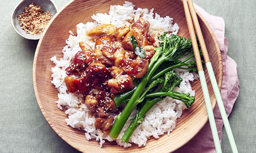 Teriyaki Rice Plate Deluxe